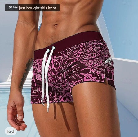Men’s Tropical Print Swim Trunks