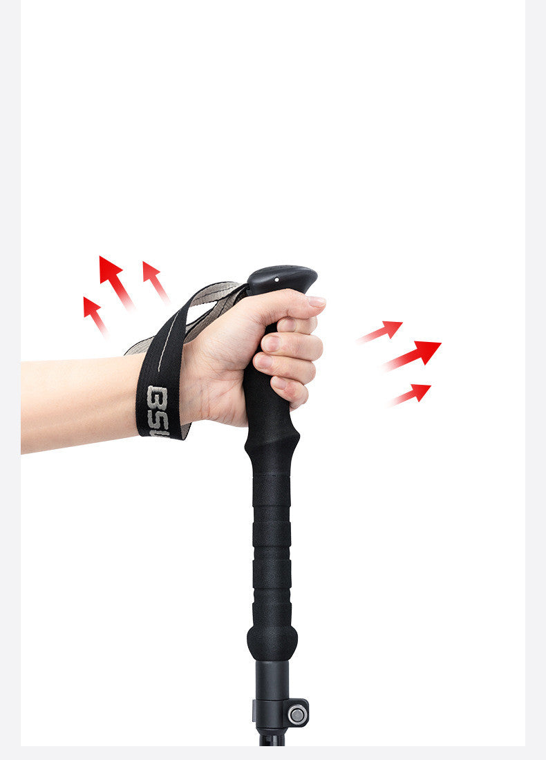 Ultra-Light Folding Trekking Poles Hiking Walking Sticks Outdoor Climbing Ge