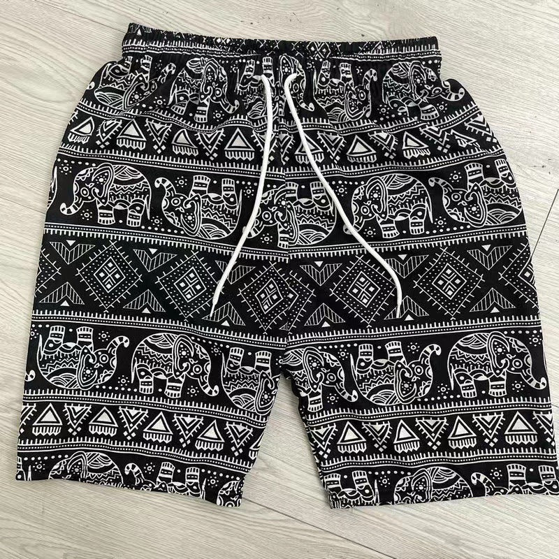 Elephant Print Swim Trunks