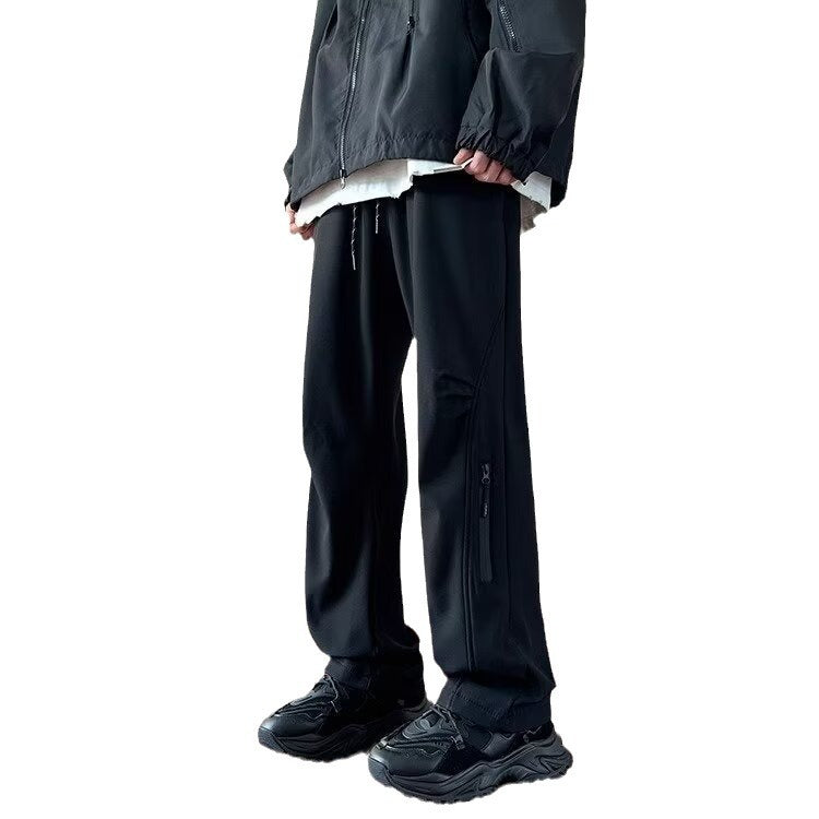 Fleece Lined Casual Work Hiking Pants Warm Outdoor Trousers