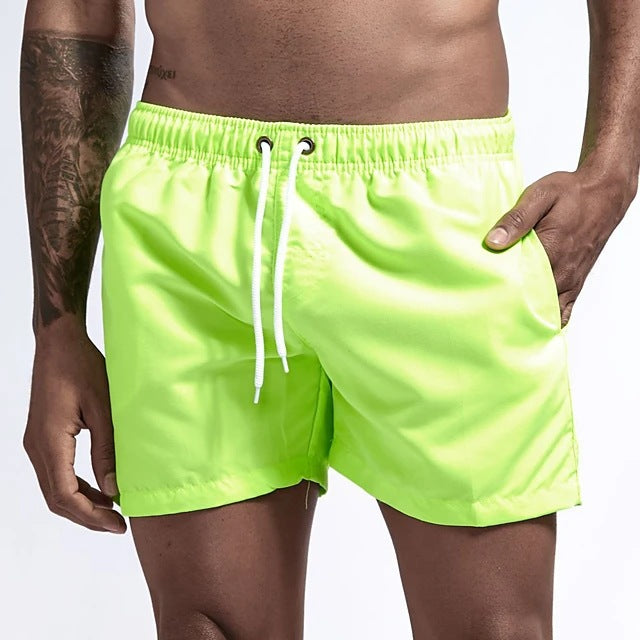 Men’s Candy Color Casual Beach Shorts
