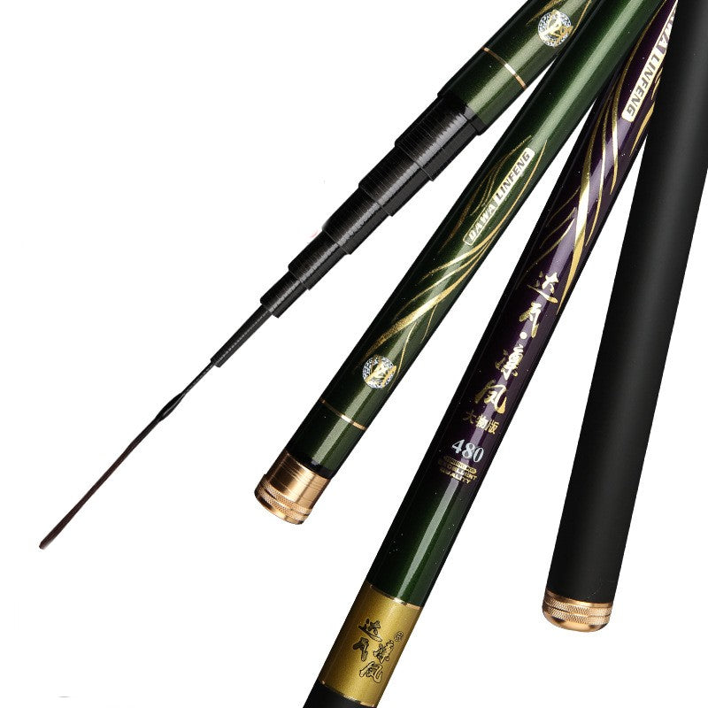 High Carbon Light Hard 6H19 Black Pit Fishing Rod Short Pitch Hand Rod