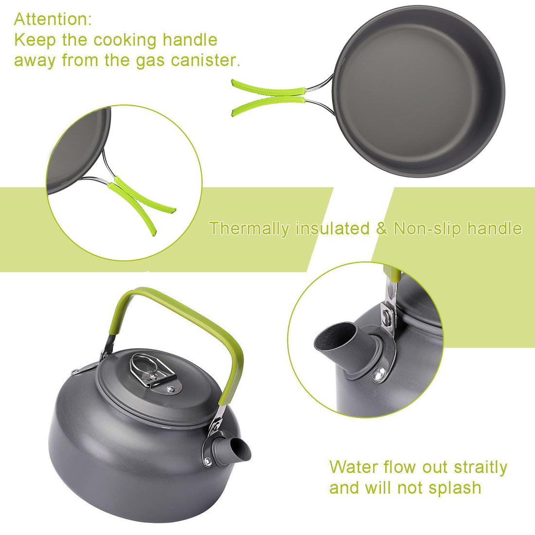 Camping Combination Pot Set with Teapot