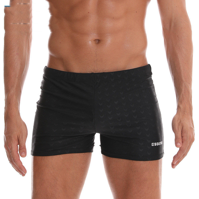 Mens Boxer Style Swim Trunks