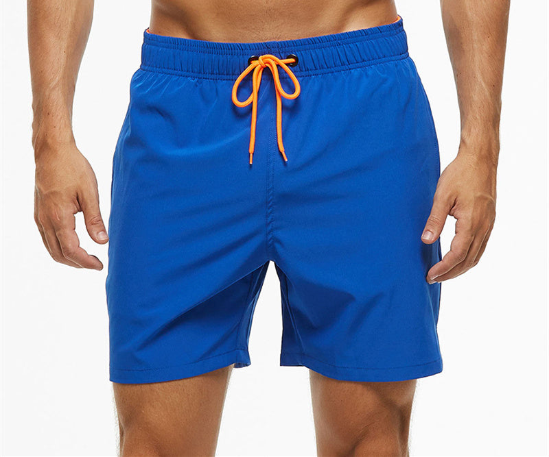 Men's Casual Solid Color Swim Trunks