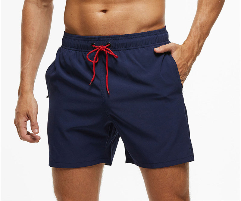 Men's Casual Solid Color Swim Trunks