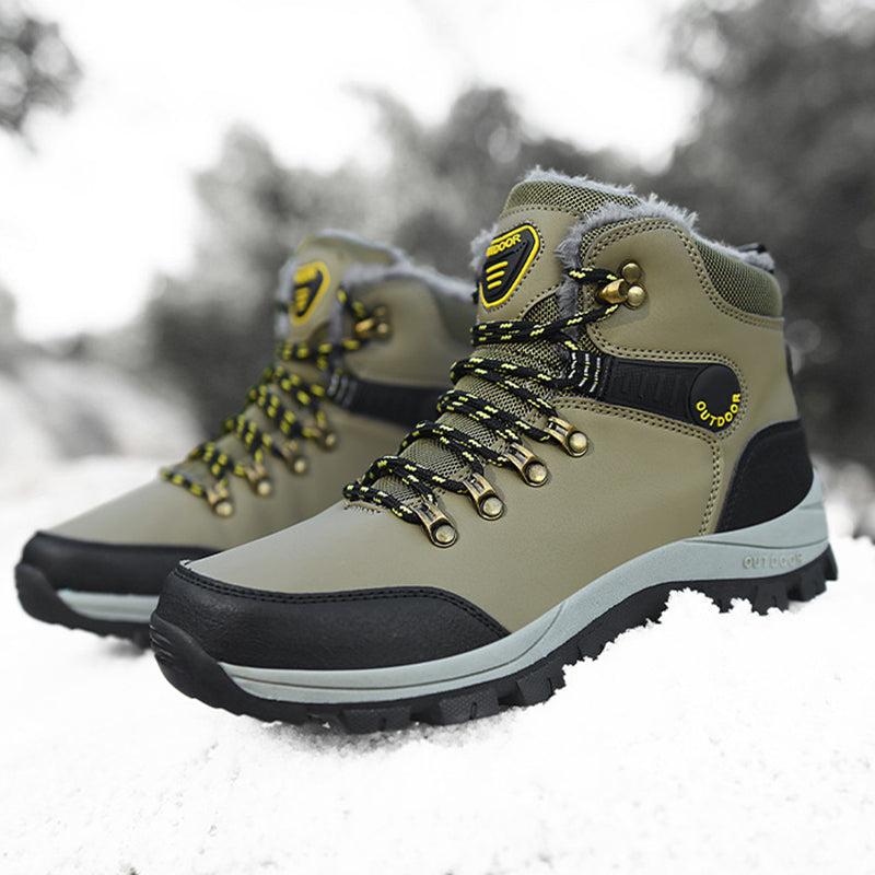 Winter Snow Boots Men Warm Plush Ankle Boots