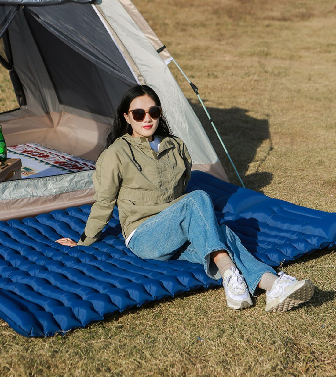 TPU Thickened Double Air Mattress Outdoor Sleeping Mat
